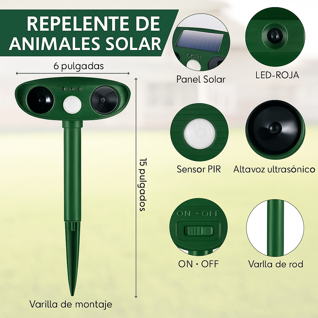 Repelente Solar de Animales™