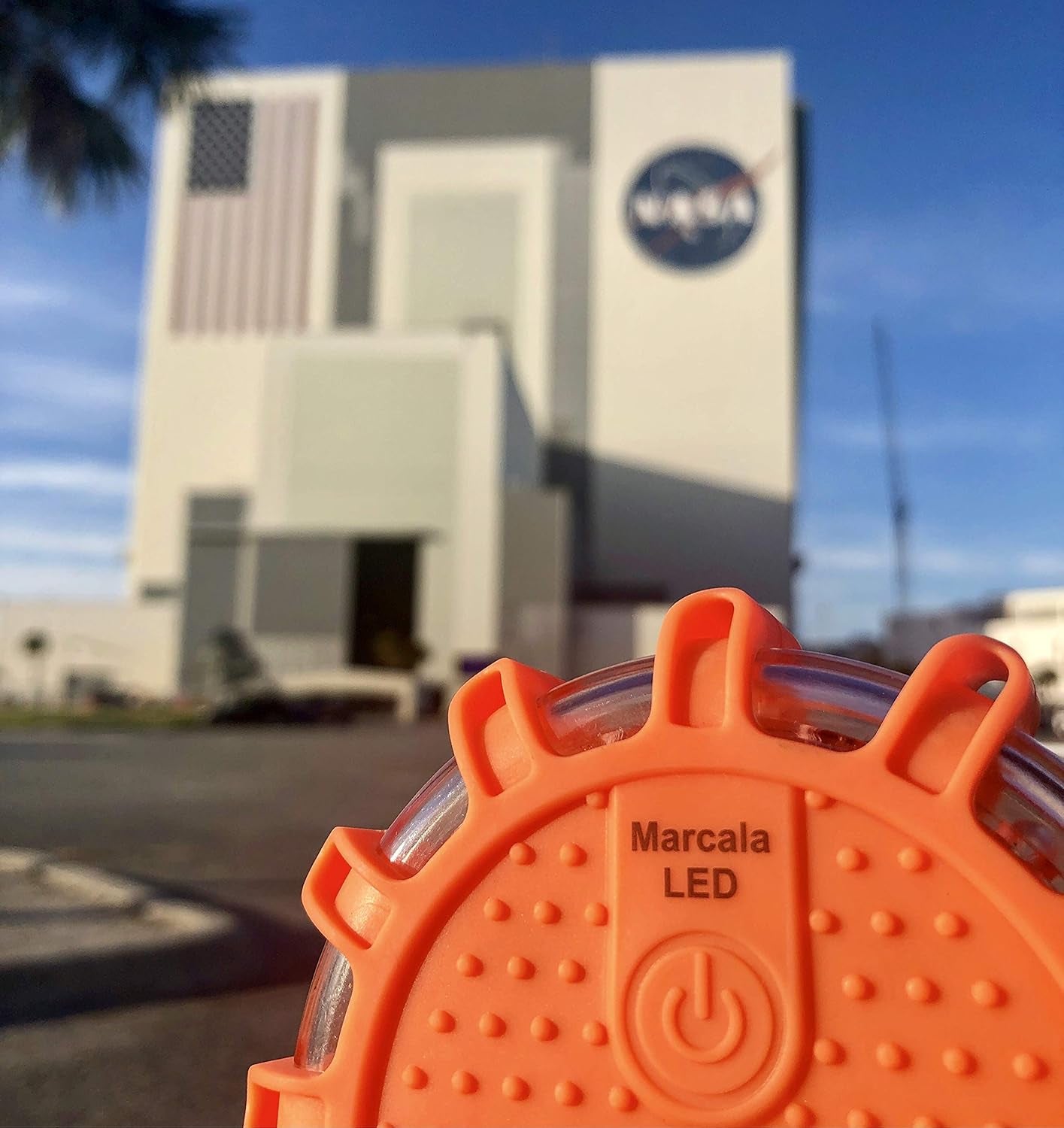 LED Road Flares Emergency Lights 6‑Pack | Roadside Safety Disc & LED Safety Flare | Roadside Hazard Emergency Kit W/Boat Flare Kit | Batteries, Case & Whistle Included | Feel Safe on Road