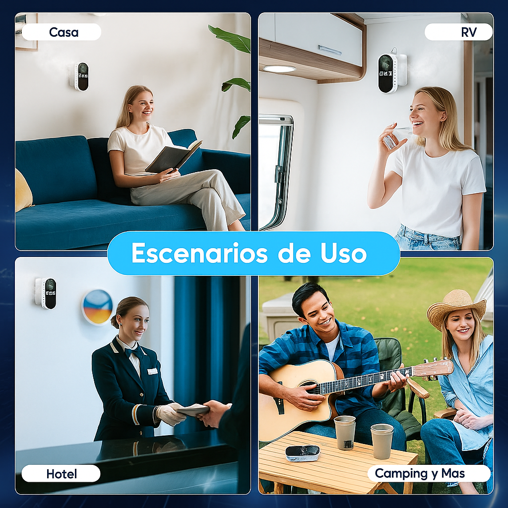 Detector de Gas y CO Portátil