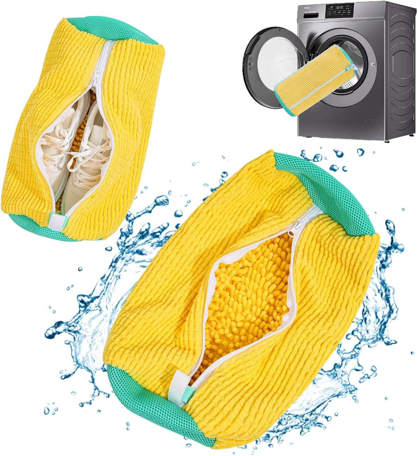 Shoe Washing Machine Bag: Shoe Bag for Washing Machine - Reusable Shoe Cleaning Bag for Sneaker Tennis Shoes Unstain Cleaner Kit